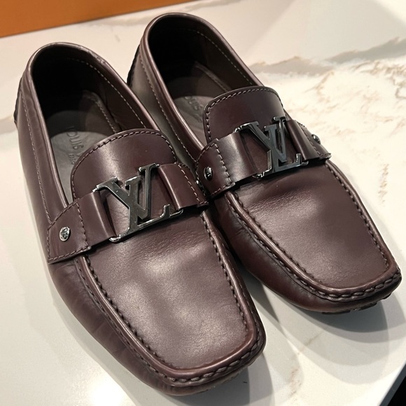 AUTHENTIC LOUIS VUITTON MEN LOAFERS SHOE - Picture 6 of 12